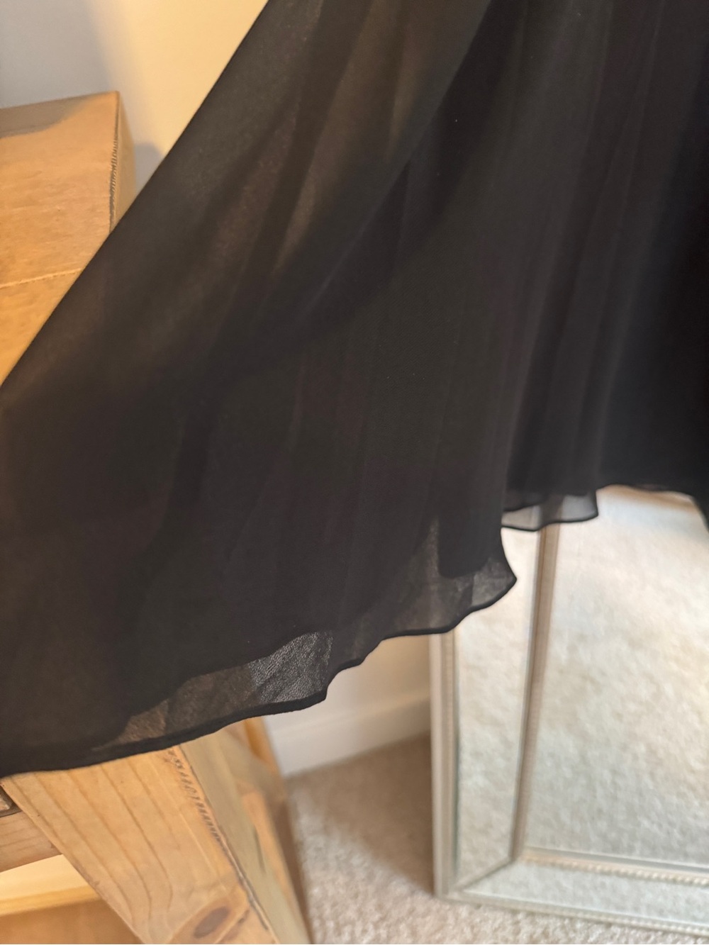 Ted Baker Black Dress with Gold Embroidered Accents - Picture 4 of 7
